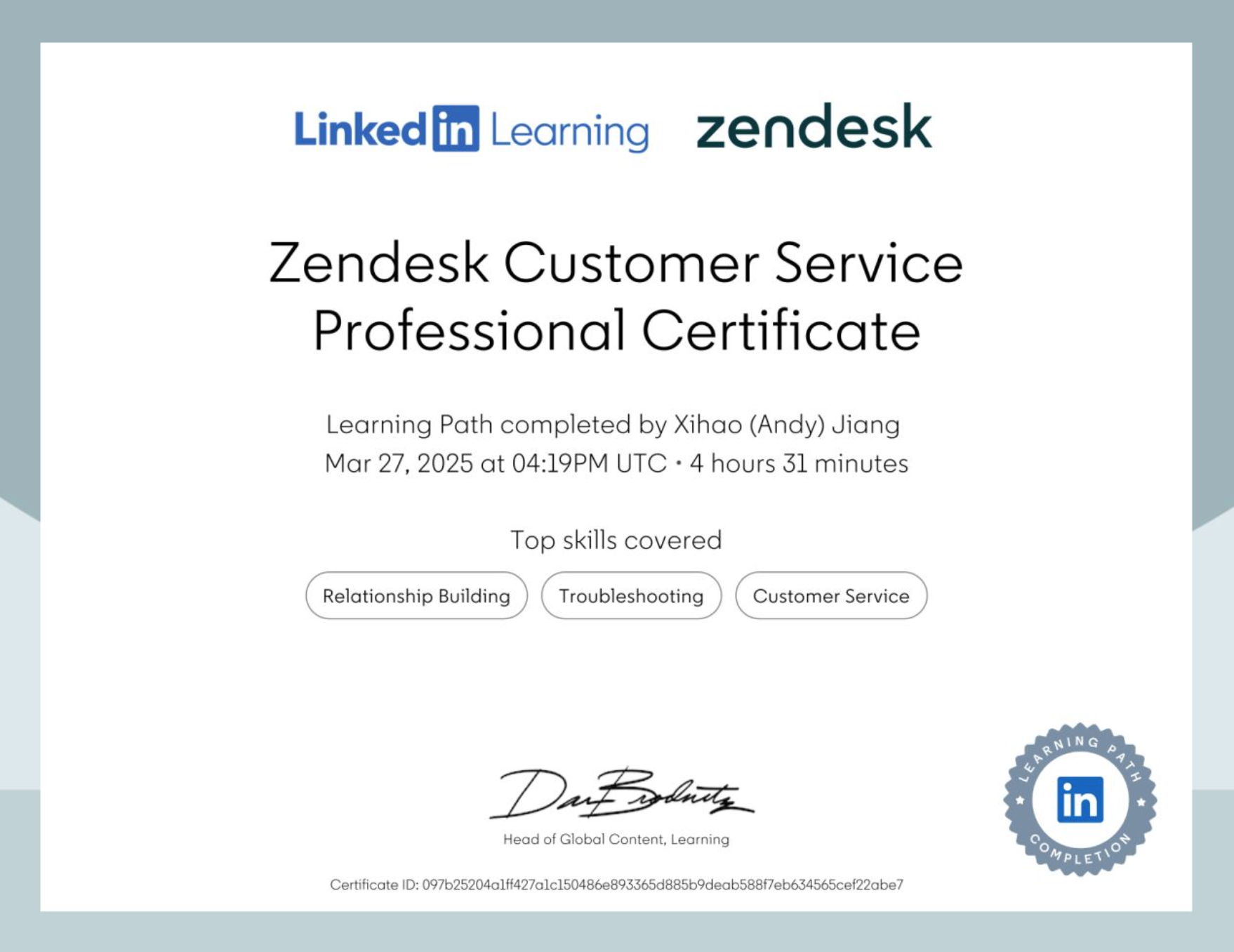 Zendesk Customer Service